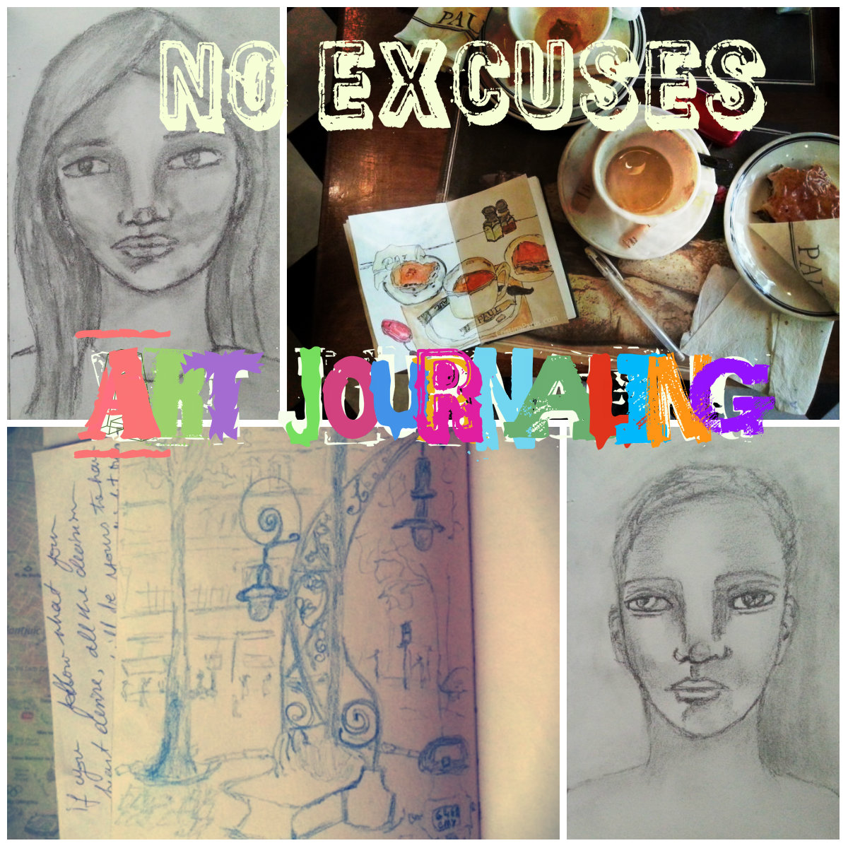 No excuses Art journaling by Cristina Parus @ CreativeMag.ro