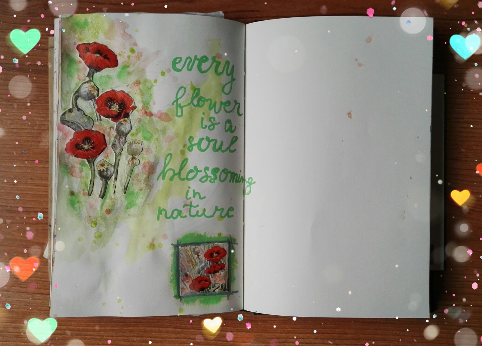 The Quoted pages – Every flower is a soul blossoming in nature