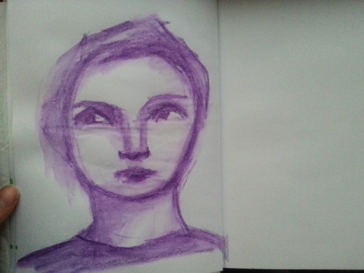 Abstract February faces by Cristina Parus @ creativemag.ro