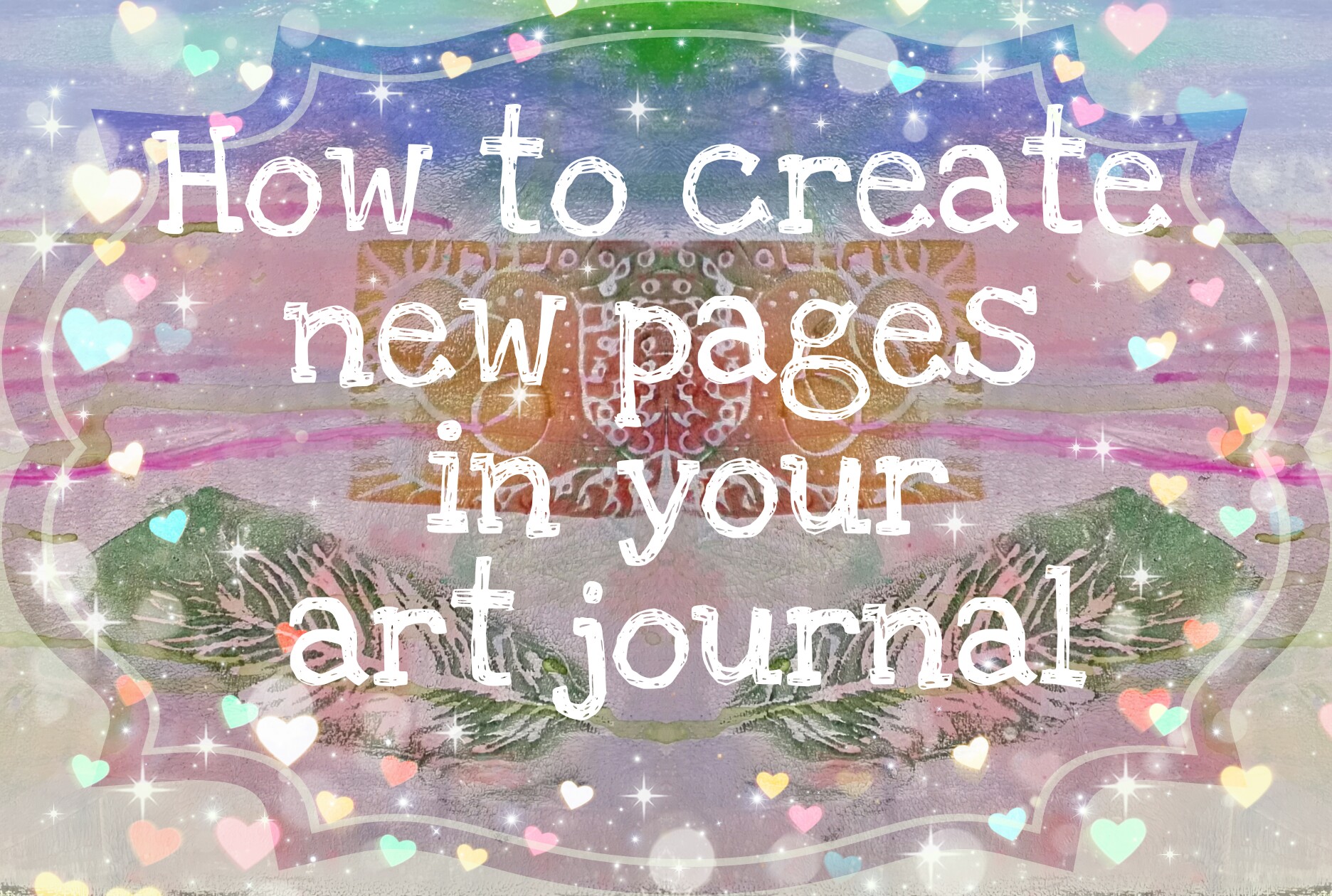 How to create new pages in your art journa