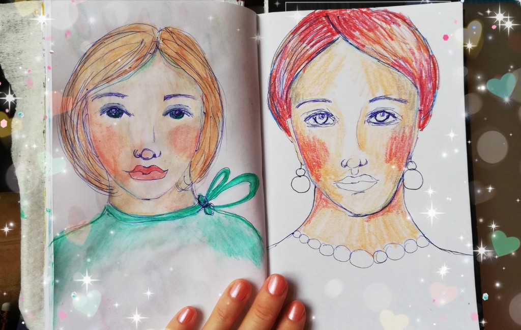 Two whimsical sketches by Cristina Parus @ creativemag.ro