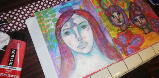 I am - painting with love by Cristina Parus @ creativemag.ro
