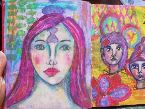 I am - painting with love by Cristina Parus @ creativemag.ro
